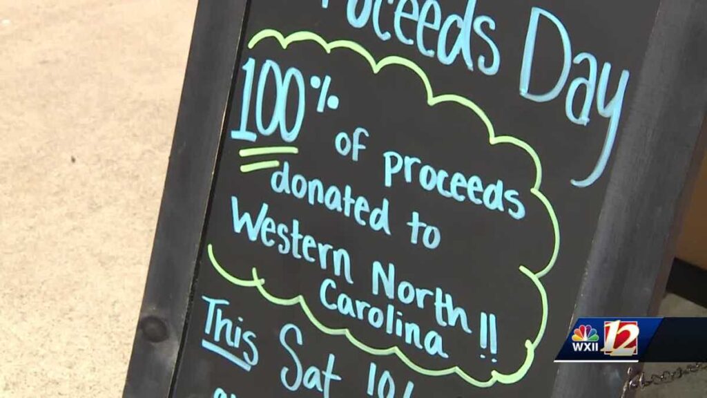 A local coffee business is helping those affected by Hurricane Helene